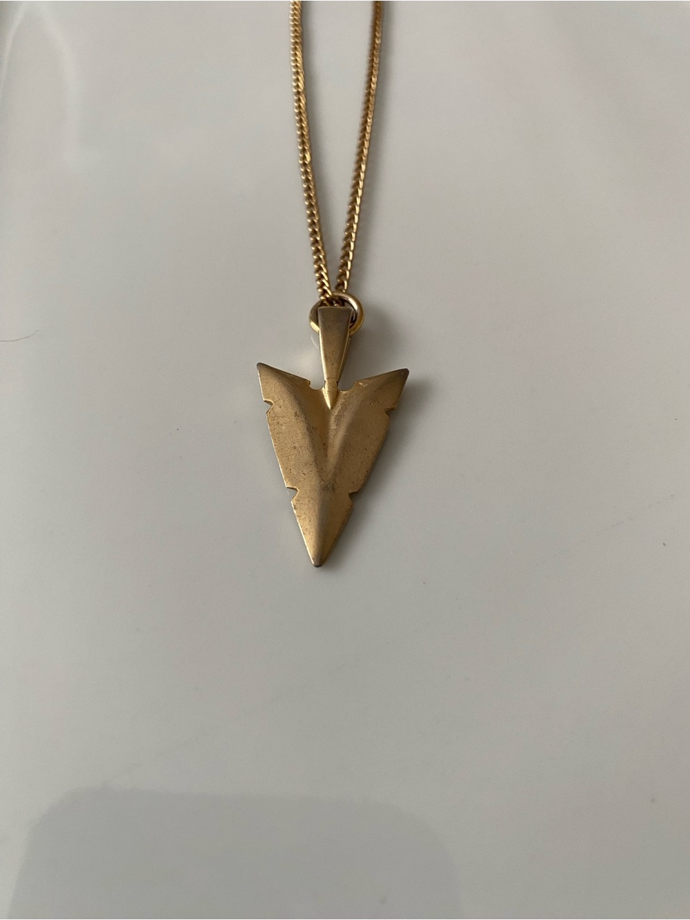 Gold Arrowhead Pendant Necklace - Women Jewelry